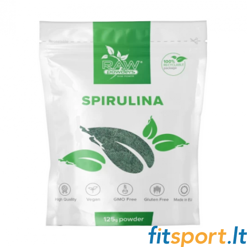 Toorpulbrid Spirulina 125 g. 